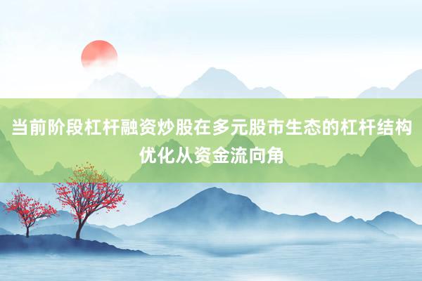 当前阶段杠杆融资炒股在多元股市生态的杠杆结构优化从资金流向角