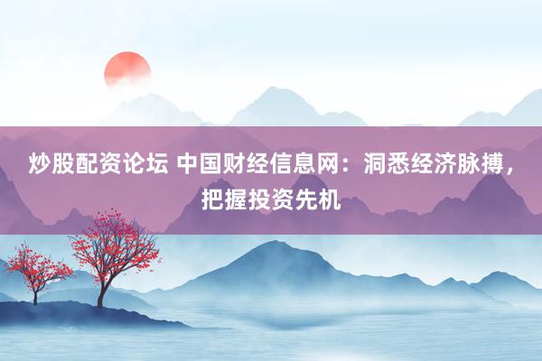 炒股配资论坛 中国财经信息网：洞悉经济脉搏，把握投资先机